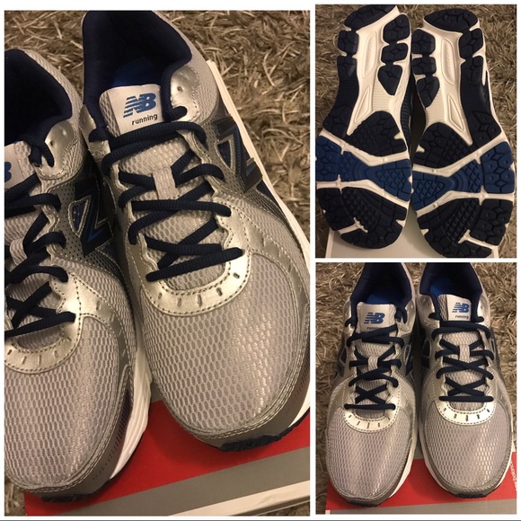 new balance men's 450v3 silver running shoe